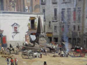 Jean-Auguste Bard, “Piazza Masaniello a Napoli” (ca 1850, Pau, Musés des Beaux-Artes)