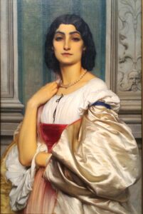 Frederic Leighton, “Ritratto di una donna Romana” [Anna Risi], la Nanna (1859, Filadelfia, Philadelphia Museum of Art)