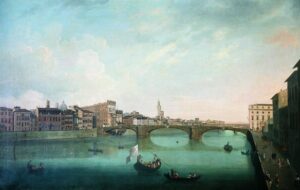 Thomas Patch, “L’Arno al Ponte a Santa Trinità” (1769)